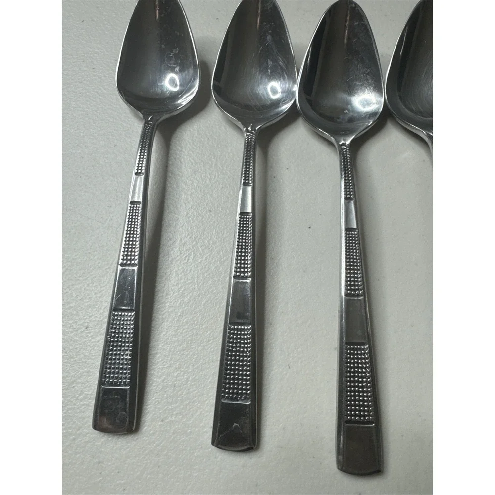 10‎ Vintage Nirzanna By Stanley Robert's Stainless Teaspoons Flatware Japan